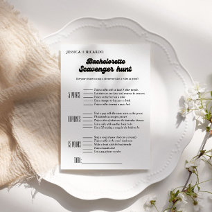 Convite Caça ao tesouro para despedida de solteira, divert