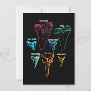Convite Caça aos dentes de tubarão - Presentes de tubar