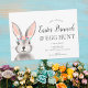 Convite Caça aos ovos de coelho bonito, páscoa floral, bru (Criador carregado)