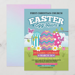 Convite Caça aos Ovos de Páscoa