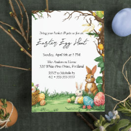 Convite Caça De Ovos De Páscoa De Leite