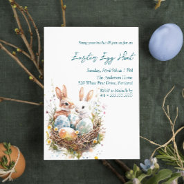 Convite Caça De Ovos No Pássaro Nest Caça De Ovos