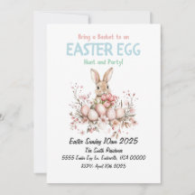 Caça e Festa de Ovo de Páscoa Bonita