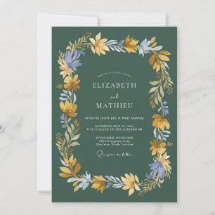 Convite Caça Pintada de Dourado Casamento