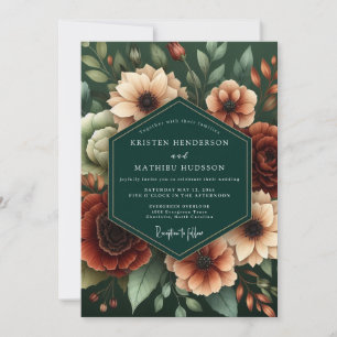Convite Caça Rust Moody Bloom Casamento