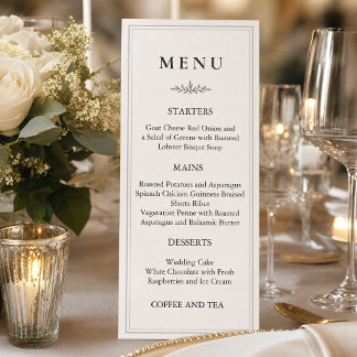 Convite Caçador de Luxo Verde | Menu Elegante Monograma