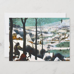 Convite Caçadores na Paisagem de Neve de Pieter Bruegel