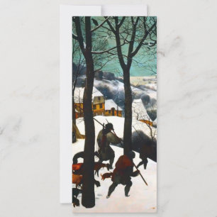 Convite Caçadores na Paisagem de Neve de Pieter Bruegel