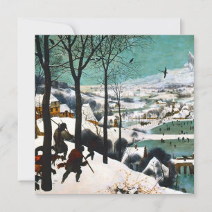 Convite Caçadores na Paisagem de Neve de Pieter Bruegel