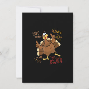 Convite Caçarola de Feijão com Molho de Peru, Pães e Peru 