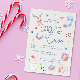 Convite Cacau Cachorro de Manchas Aquáticas de Natal