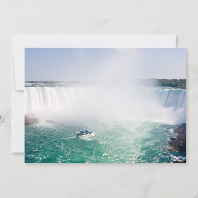 Convite Cachoeira Boat e Horseshoe de Niagara Falls (Frente)