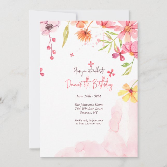 Convite Cachoeira de Flores  (Frente)