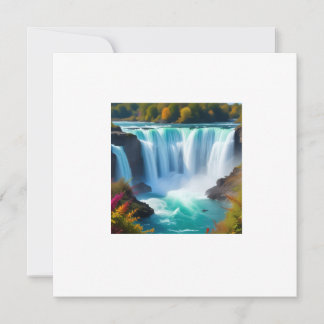 Convite Cachoeira Turquesa Majestosa | Parede de Natureza