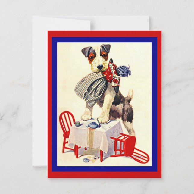 CONVITE CACHORRO BONITO E DOLL FAZ FESTA ~ EZ2PERSONALIZAR (Frente)