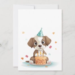 Convite Cachorro de aniversário