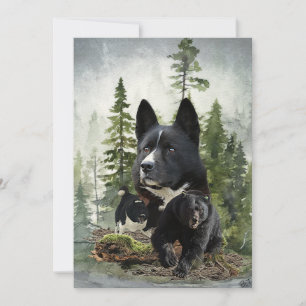 Convite Cachorro de Urso Karelian