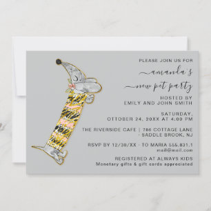 Convite Cachorro Fofo Doce Nova Festa de Pet Casa Festa Ci