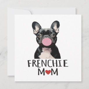 Convite Cachorro francês fofo