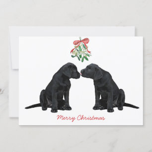 Convite Cachorro Negro Mistletoy Cachorro Bonito