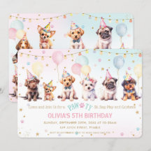 Cachorro Pawy Bonito Adorável Festa de aniversário