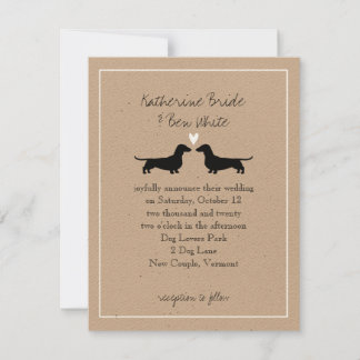 Convite Cachorro Silhuettes Entusiasmo Bonito