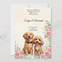 Cachorros Fofos de Casamento 