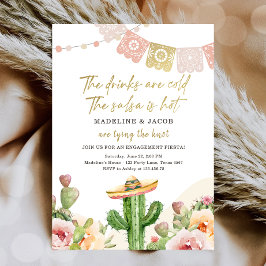 Convite Cactus Beber Frio Salsa Hot Knot Fiesta