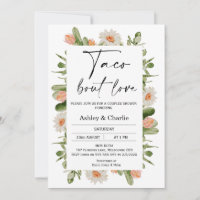 Cactus Frame Taco sobre Chá de Casais de Amor