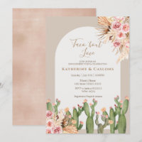 Cactus Pampas Grass Taco Bout Love Noivado