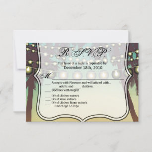 Convite Cadeia de Palmeiras Sunset Beach 5x3.5 R.S.V.