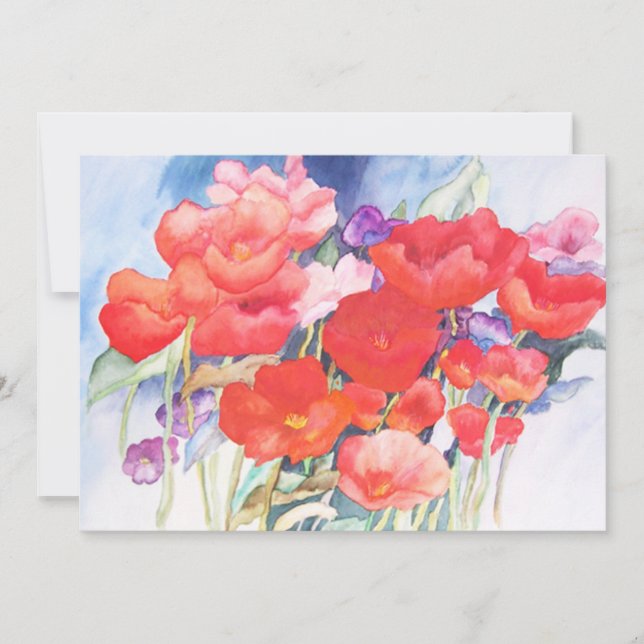 Convite Cadeias Vermelhas Selvagens (Frente)