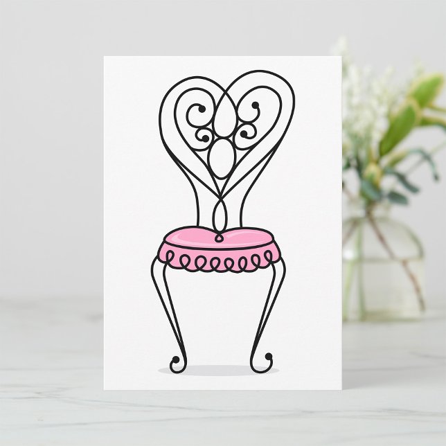 Convite Cadeira Rosa (Criador carregado)