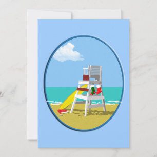 Convite Cadeira salva-vidas no Natal