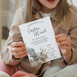 Convite Cadeira velha em torno de ovos Páscoa Brunch