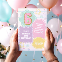 Caderno de aniversário com remendo pastel de veter