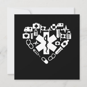 Convite Caduceus paramédico Paramédico Medicamento EMS EMT