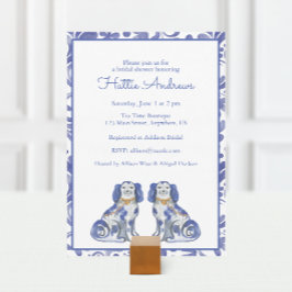 Convite Cães Staffordshire em Aquarela