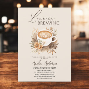 Convite Café Amor é Criar Chá de panela de Bô Chic