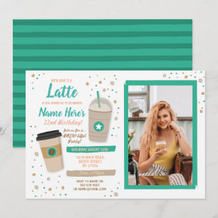 Convite Café Aniversário Latte Café Compro Feijão Foto Fei