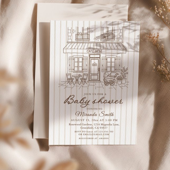 Convite Cafe Bebe Baby Shower  (Criador carregado)