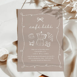 Convite Café Bebe Home Coffee Baby Shower Latte