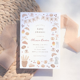 Convite Cafe Bebe Watercolor Baby Shower