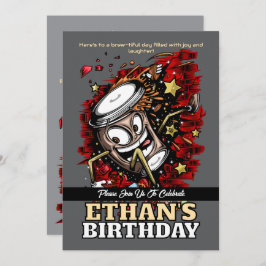 Convite Café Burst - Bold & Playday