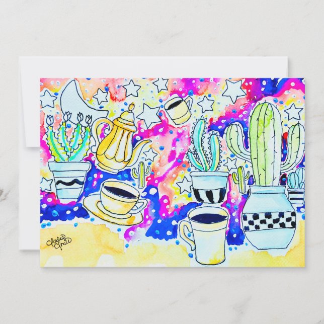 Convite Café Cactus (Frente)