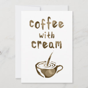Convite café com creme