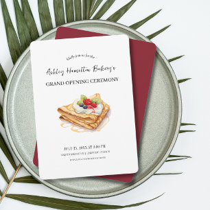 Convite Cafe Crepes Grand Open