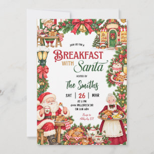 Convite Café da Manhã com Papai Noel Natal