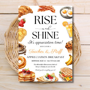 Convite Café da Manhã de Agradecimento aos Professores, Fe
