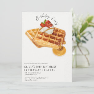 Convite Café da manhã de aniversário, Almoço de aniversári